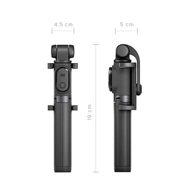 Mi Xiaomi Selfie Stick with Micro USB Rechargeable Bluetooth Remote Black2 - LXINDIA.COM