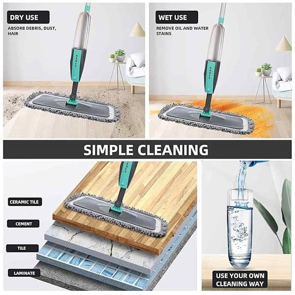 Microfiber Spray Mop for Floor Cleaning Wet Dry 3 - LXINDIA.COM