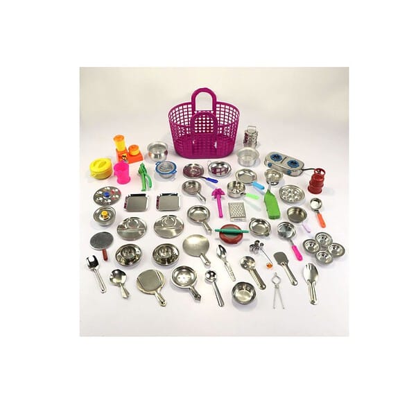 Miniature Steel Kitchen Set Pack 51 - LXINDIA.COM