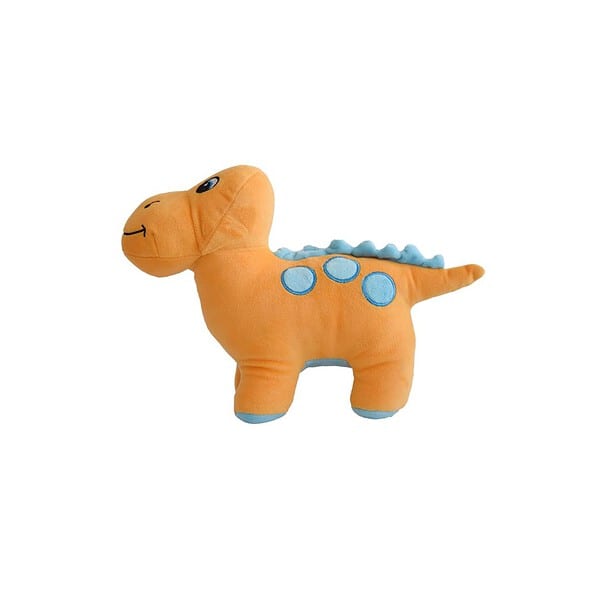 Mirada Super Soft Light Orange Dinosaur Soft Toy b - LXINDIA.COM