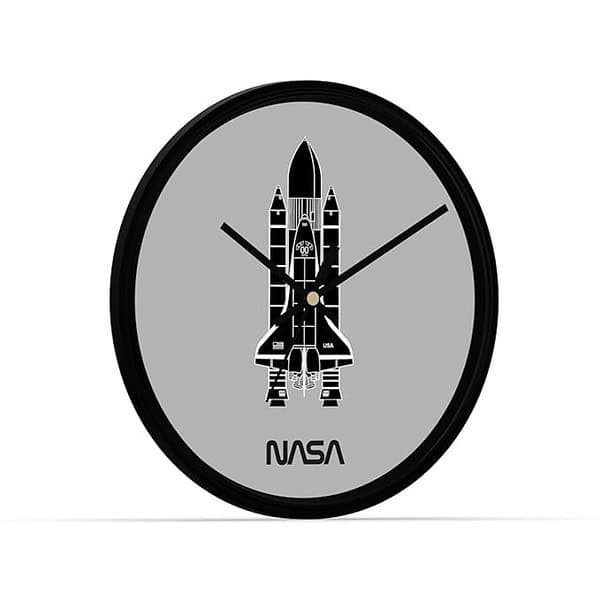 NASA Sketch Clock Aprroved Design by NASA Wall Grey 1 - LXINDIA.COM