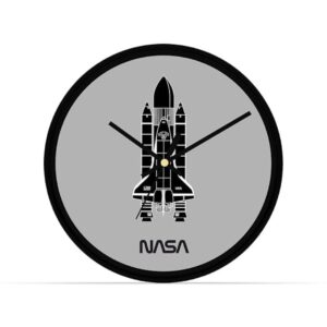 NASA Sketch Clock Aprroved Design by NASA Wall Grey - LXINDIA.COM