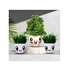 NEKI Set of 3 Artificial Plant Pots Faux Plants with Pot - LXINDIA.COM