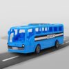 NHR Plastic Friction Powered Toy Bus for Kids Blue - LXINDIA.COM