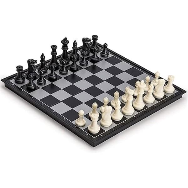 NISHCHAY ENTERPRISE Large 2 in 1 Chess Checkers Board Game Set 14 Inches - LXINDIA.COM