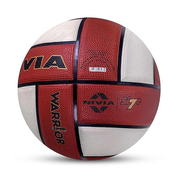 NIVIA Warrior 12 Panel Soft Rubberized Moulded Basketball Size 7 Multicolor 2 - LXINDIA.COM