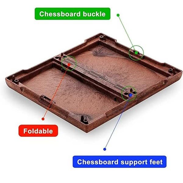 NSXEEN Magnetic Folding Chess Set 11x 9.64 3 - LXINDIA.COM