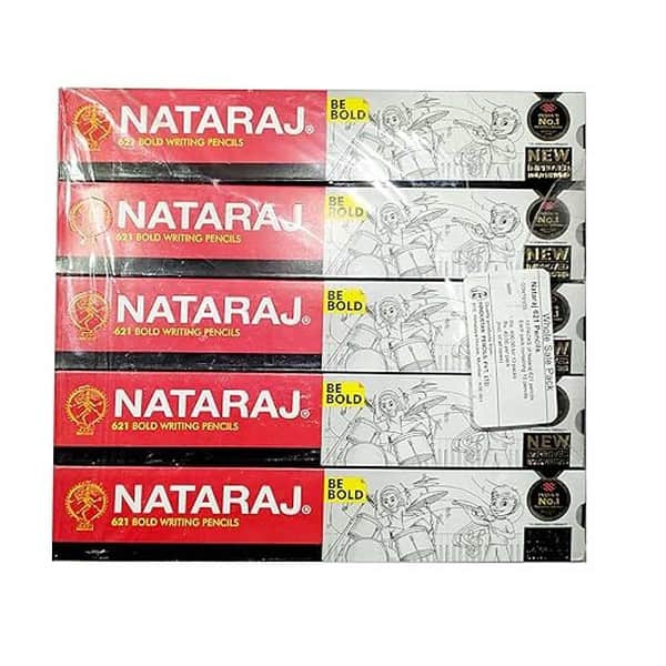 Nataraj 621 Writing Pencil Pack Of 5 50 Pencils - LXINDIA.COM