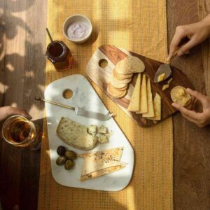 Natural Duo Wood and Marble Chopping Boards - LXINDIA.COM