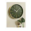 Nautica 12 Inch Silent Analog Wall Clock Abs 3D Matt Rim Matt Green Gold - LXINDIA.COM