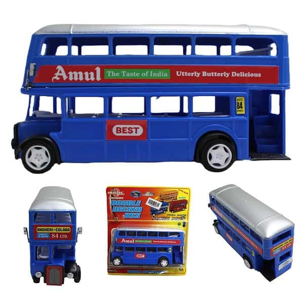 Neoinsta Big Size Non Electric Double Decker London Bus Blue a - LXINDIA.COM