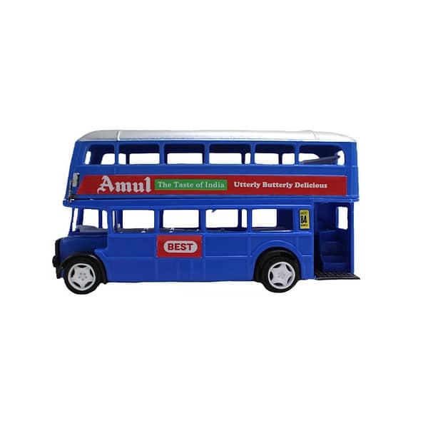 Neoinsta Big Size Non Electric Double Decker London Bus Blue b - LXINDIA.COM