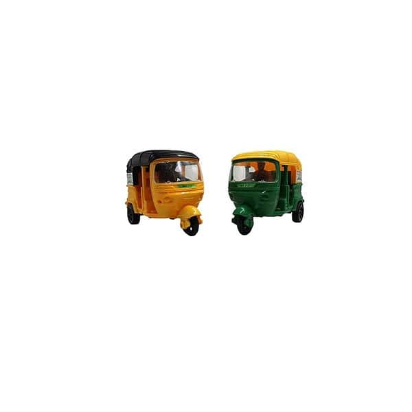 Neoinsta Medium Size Set of 2 Friction Powered Plastic CNG Auto Rickshaw A - LXINDIA.COM