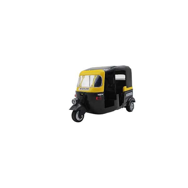 Neoinsta Pull Back CNG Auto Rickshaw Toys Black - LXINDIA.COM