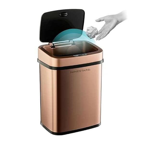 Ninestars DZT 12 5 Touchless Stylish Motion Sensor Dustbin with Lid - LXINDIA.COM