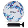 Nivia Combo Storm 2.0 Football Size 5 White Blue with Ball Pump - LXINDIA.COM