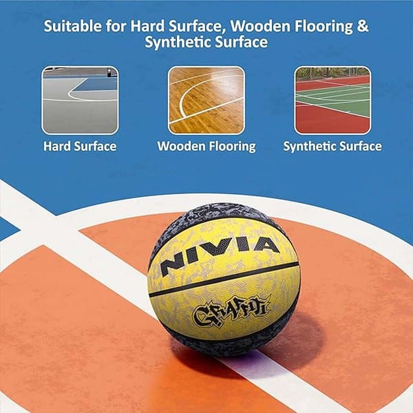 Nivia Graffiti Basketball Rubberized Moulded Panel 8 1 - LXINDIA.COM