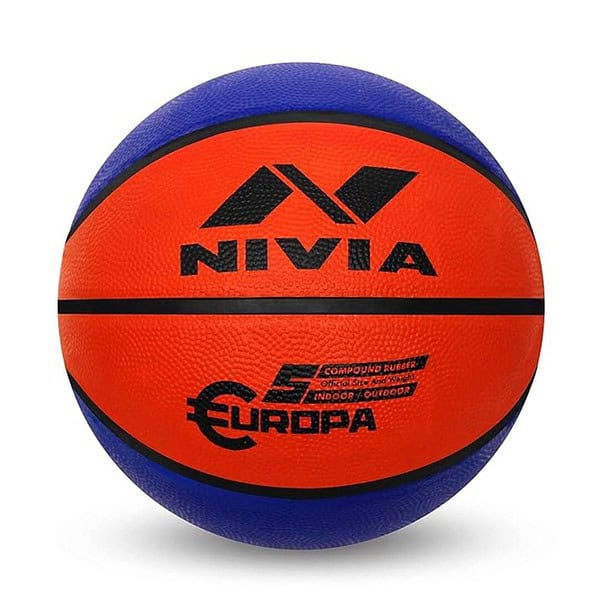 Nivia Rubber 633 Rubber Europa Basketball Size 5 Multicolour 3 - LXINDIA.COM