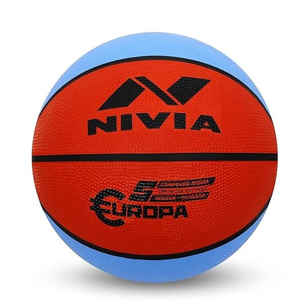 Nivia Rubber 633 Rubber Europa Basketball Size 5 Multicolour - LXINDIA.COM