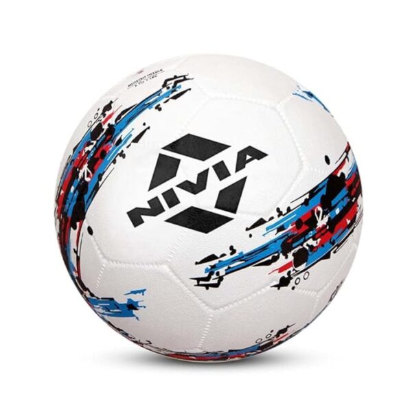 Nivia Storm Football Rubberized Moulded Football Size 5 White - LXINDIA.COM