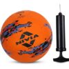 Nivia Storm Yellow Moulded Football with Ball Pump Football Size 5 Pack of 1 Orange Black - LXINDIA.COM