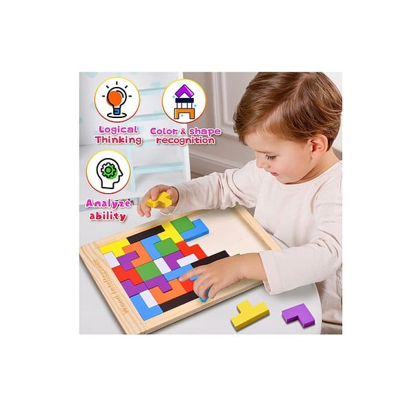 Niwlix Wooden Russian Blocks Puzzles for Kids 1 - LXINDIA.COM