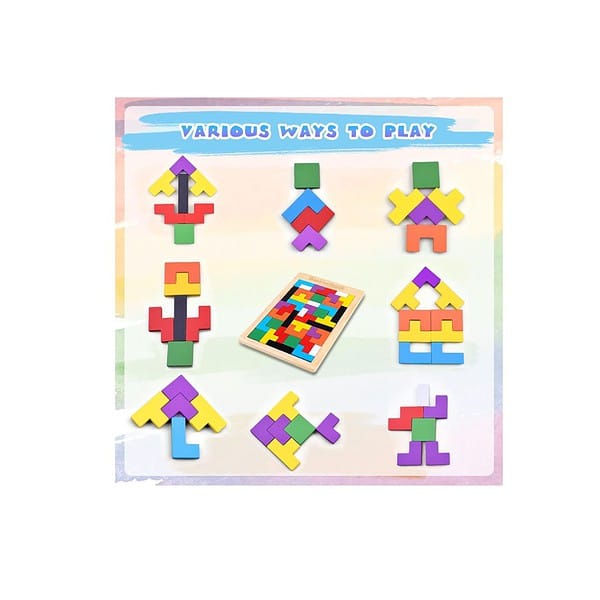 Niwlix Wooden Russian Blocks Puzzles for Kids 2 - LXINDIA.COM