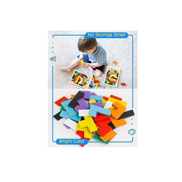 Niwlix Wooden Russian Blocks Puzzles for Kids 3 - LXINDIA.COM