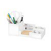 NowExp Modern Desk Organizer With Pen and Pencil Holders White - LXINDIA.COM