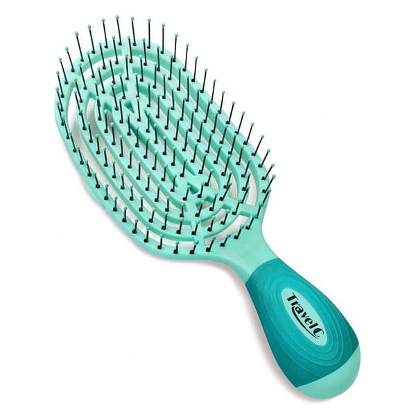 NuWay 4HAIR U.S. Patented Detangler Hair Brush for Men Women Teal2 - LXINDIA.COM