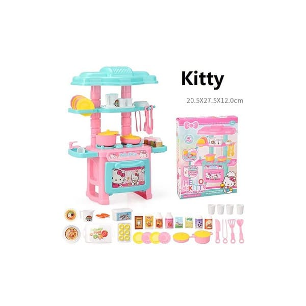 OANGO Mini Plastic Kitchen Set for Girls 47 pcs 01 - LXINDIA.COM