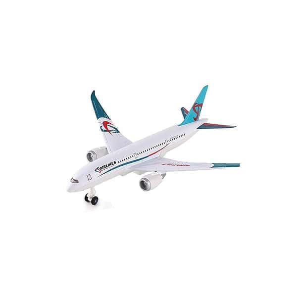 OTONOPI Airplane Toys Metal Model Plane Toy with Lights and Sounds for Kids LightBlue - LXINDIA.COM