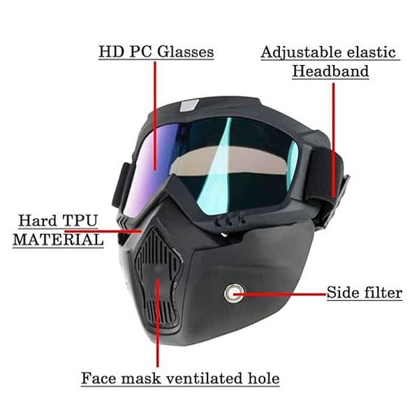 OTOROYS Goggle Mask With Soft Foam Padded Detachable Mouth Filter1 - LXINDIA.COM