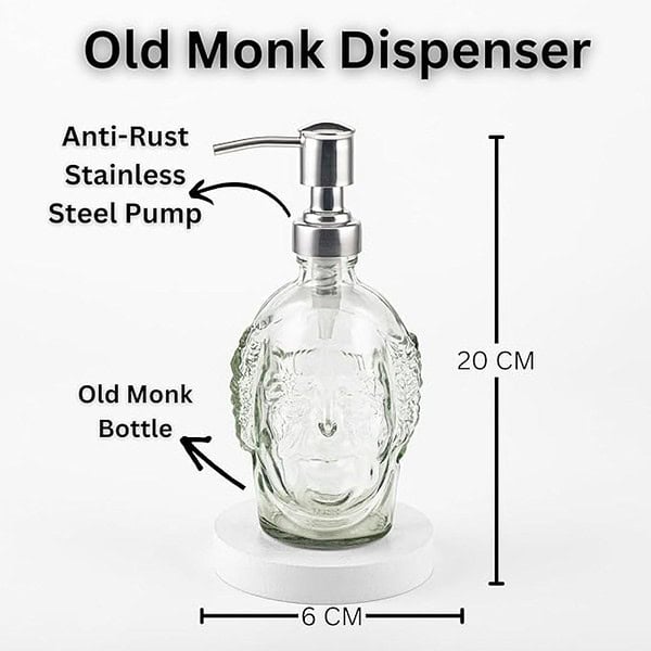 Old Monk Liquid Soap Dispenser Sanitizer Dispenser 3 - LXINDIA.COM