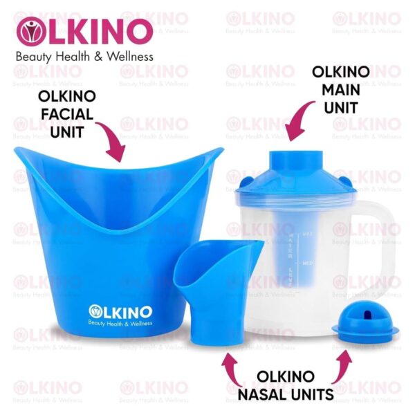 Olkino steamer for face steam and vapourisers for adult Blue2 - LXINDIA.COM