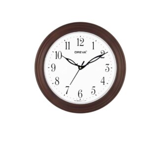 Oreva Plastic Wooden Look Designer Analog Wall Clock - LXINDIA.COM