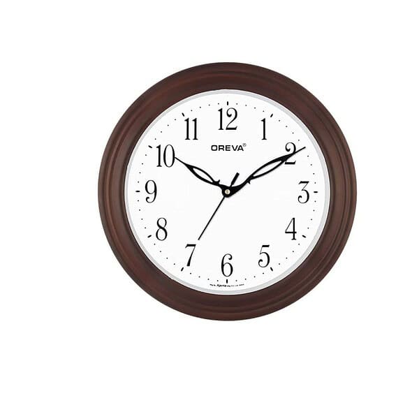 Oreva Plastic Wooden Look Designer Analog Wall Clock - LXINDIA.COM