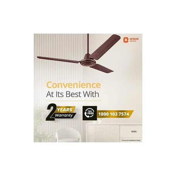 Orient Electric Apex FX Ceiling Fan 1200mm BrownA - LXINDIA.COM