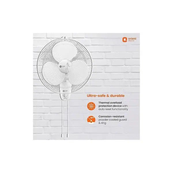 Orient Electric Wall 44 400 MM Wall Fan WHITE - LXINDIA.COM