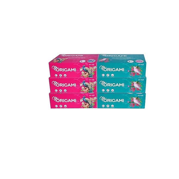 Origami 3 Ply Premium Facial Tissue Box Car Tissue - LXINDIA.COM