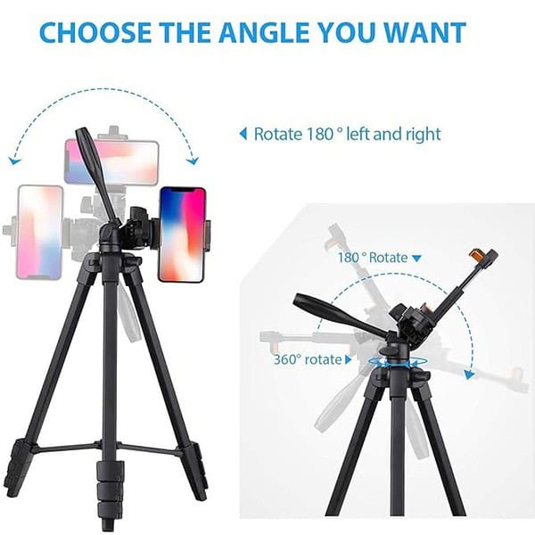 Osaka OS 550 Tripod 55 Inches 140 cm with Mobile Holder and Carry Case1 - LXINDIA.COM