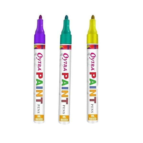 Oytra Paint Permanent Marker Pen Purple Yellow Green - LXINDIA.COM