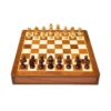 PALM ROYAL HANDICRAFTS 12 Inches Handmade Drawer Wooden Chess Board Set - LXINDIA.COM