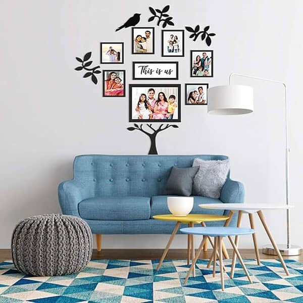 PAPER PLANE DESIGN Family Tree Collage Photo Frames for Wall Decor Set 2 - LXINDIA.COM