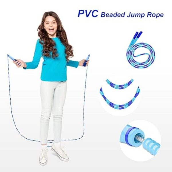 PATPAT Jump Rope Adjustable Length Tangle Free Soft Beaded Skipping Rope Pack of 3 2 - LXINDIA.COM