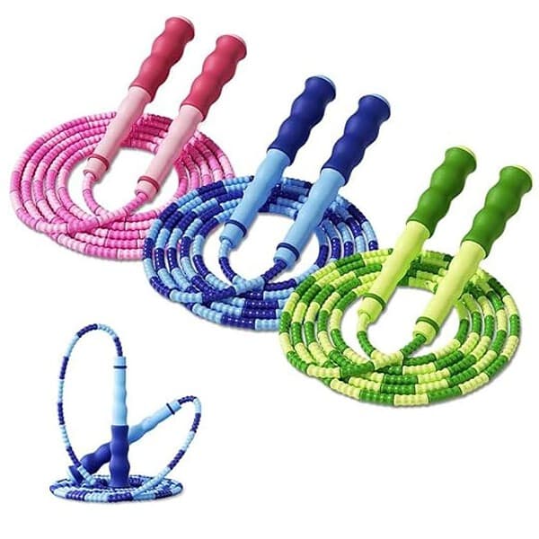 PATPAT Jump Rope Adjustable Length Tangle Free Soft Beaded Skipping Rope Pack of 3 - LXINDIA.COM