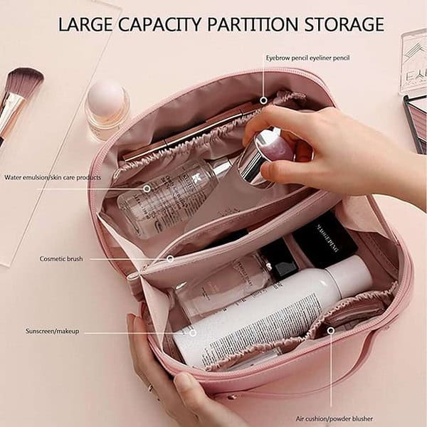 PETRICE Cosmetic Travel Organizer Brown 2 - LXINDIA.COM