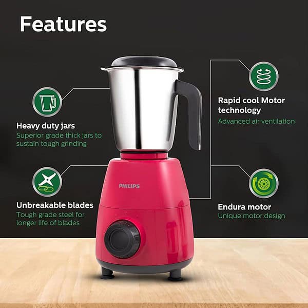 PHILIPS HL750502 Mixer Grinder Strawberry3 - LXINDIA.COM