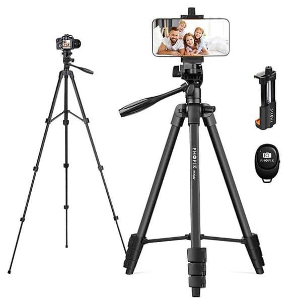 PHOPIK Mobile Phone Tripod 55 inches with Carrying Bag - LXINDIA.COM