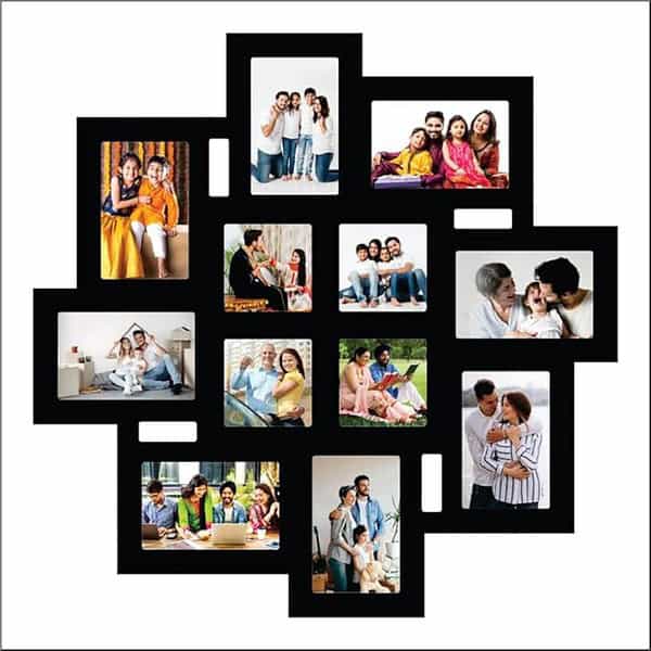 PICRAZEE Wooden Multiple Images Collage Photo Frame set of 12 - LXINDIA.COM